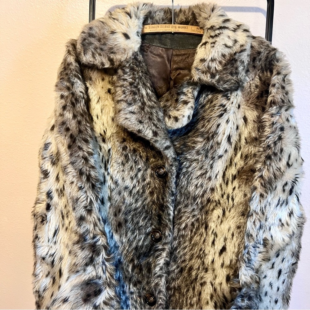 Faux Leopard Vintage Fur - Picture 2 of 11